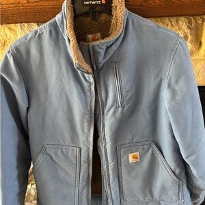 Carhartt Blue Sherpa-Lined Jacket